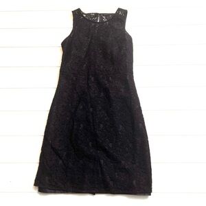 J. Crew Navy Sleeveless Lace Sheath Tank Lace Dress 2